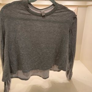 Grey puff sleeve too